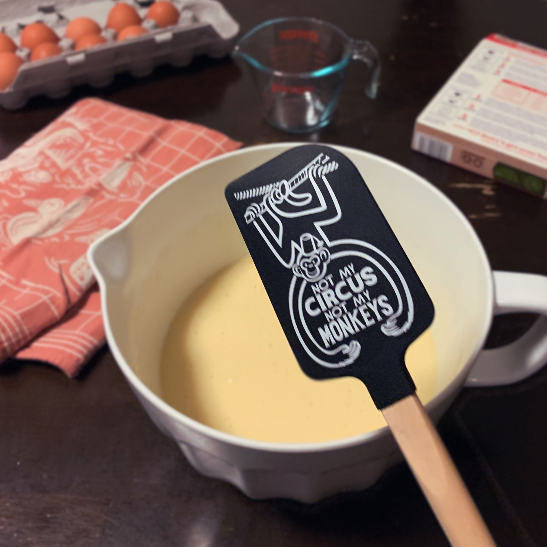 Not My Circus Not My Monkeys Spatula With A Wooden Handle by The Bullish Store