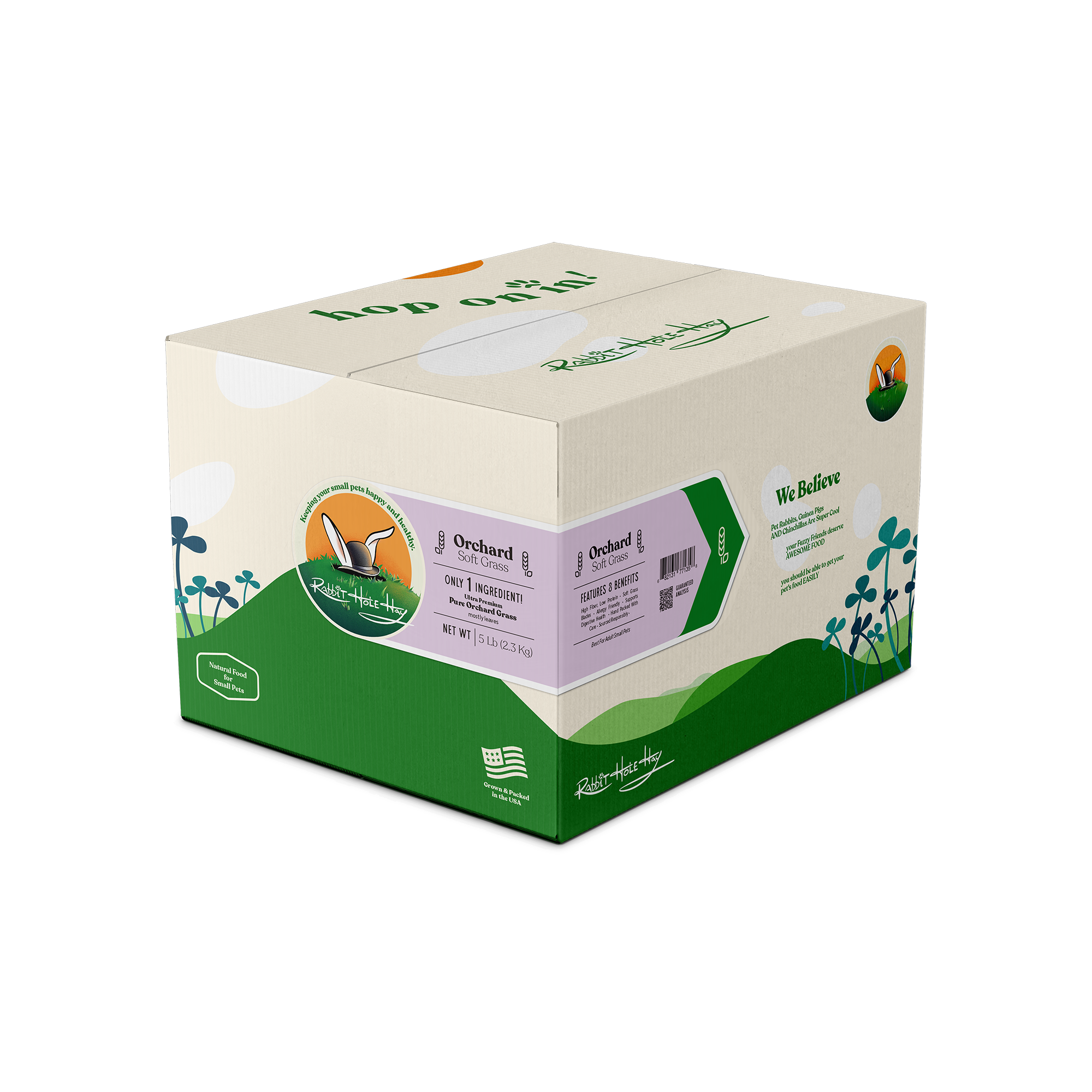Rabbit Hole Hay Ultra Premium Soft Orchard Grass by Rabbit Hole Hay