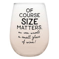 Of Course Size Matters Stemless Wine Glass in Peachy Tan Ombre | 20oz by The Bullish Store