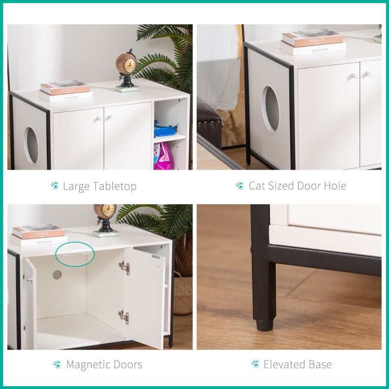 Hidden Cat Litter Box Enclosure by Furr Baby Gifts