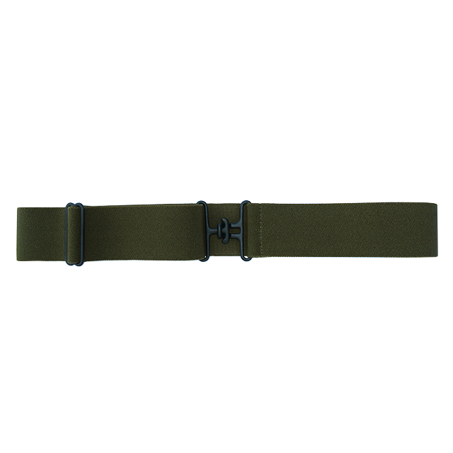 Olive + Black Elastic Belt