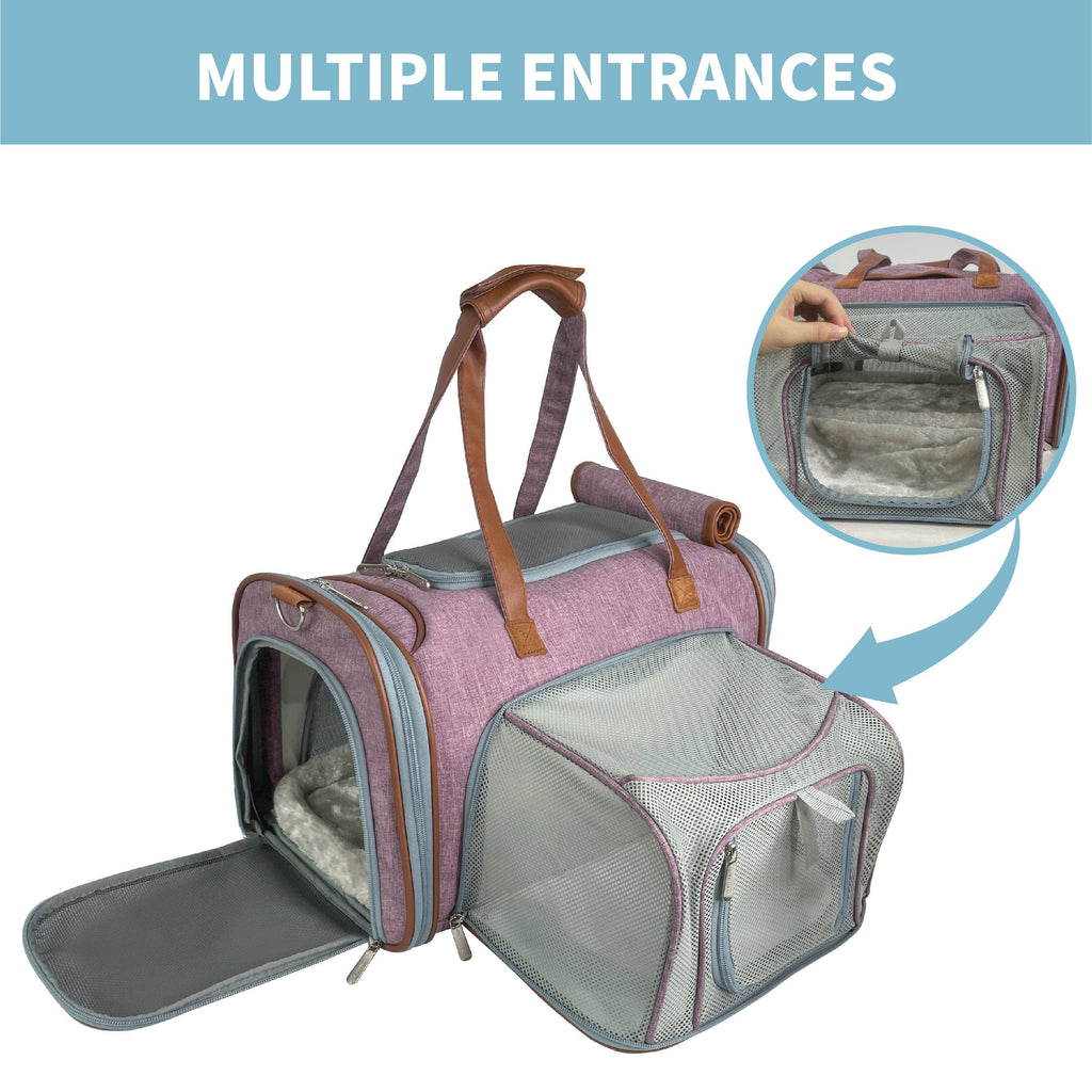 Mr. Peanut's Gold Series Mini Size Airline Compliant Expandable Pet Carrier by Mr. Peanut's Pet Carriers
