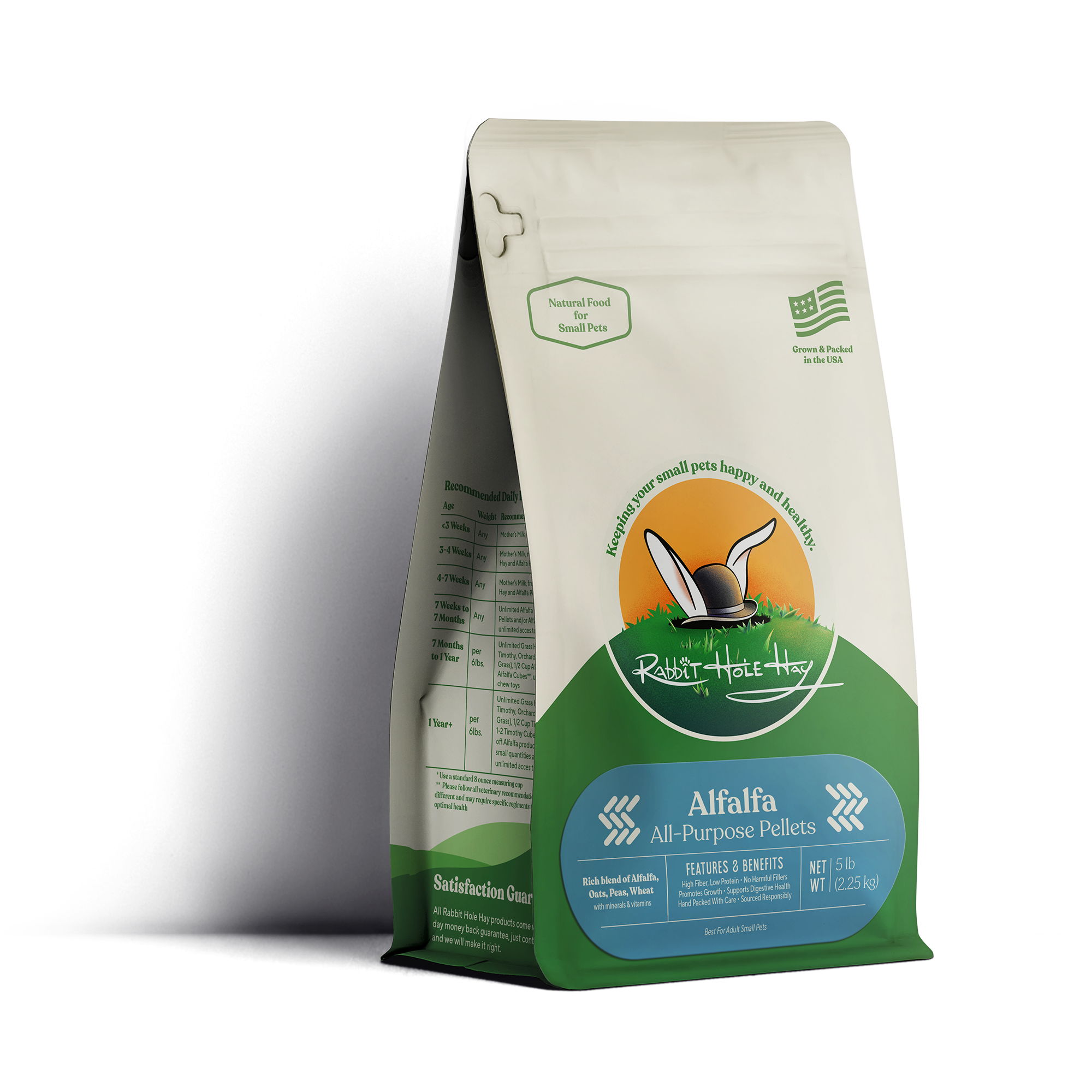 Rabbit Hole Hay All Natural Alfalfa Pellets by Rabbit Hole Hay