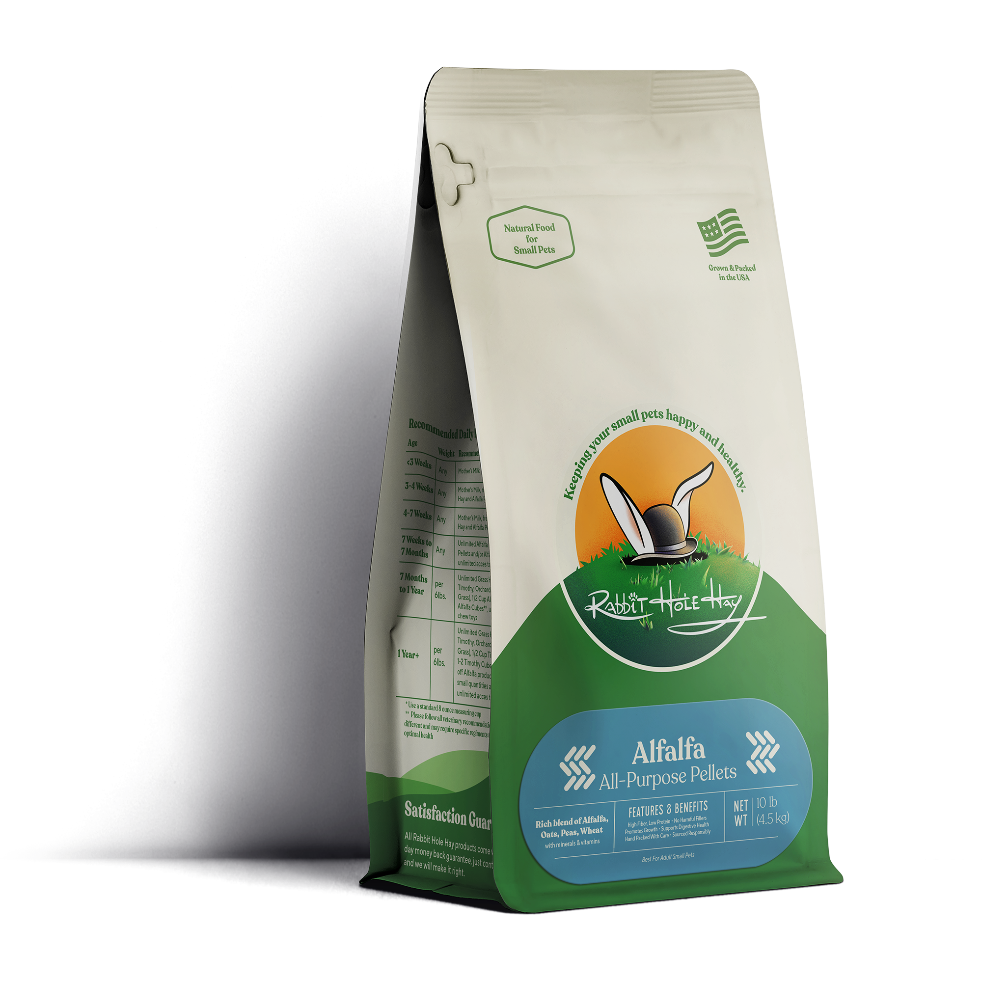 Rabbit Hole Hay All Natural Alfalfa Pellets by Rabbit Hole Hay