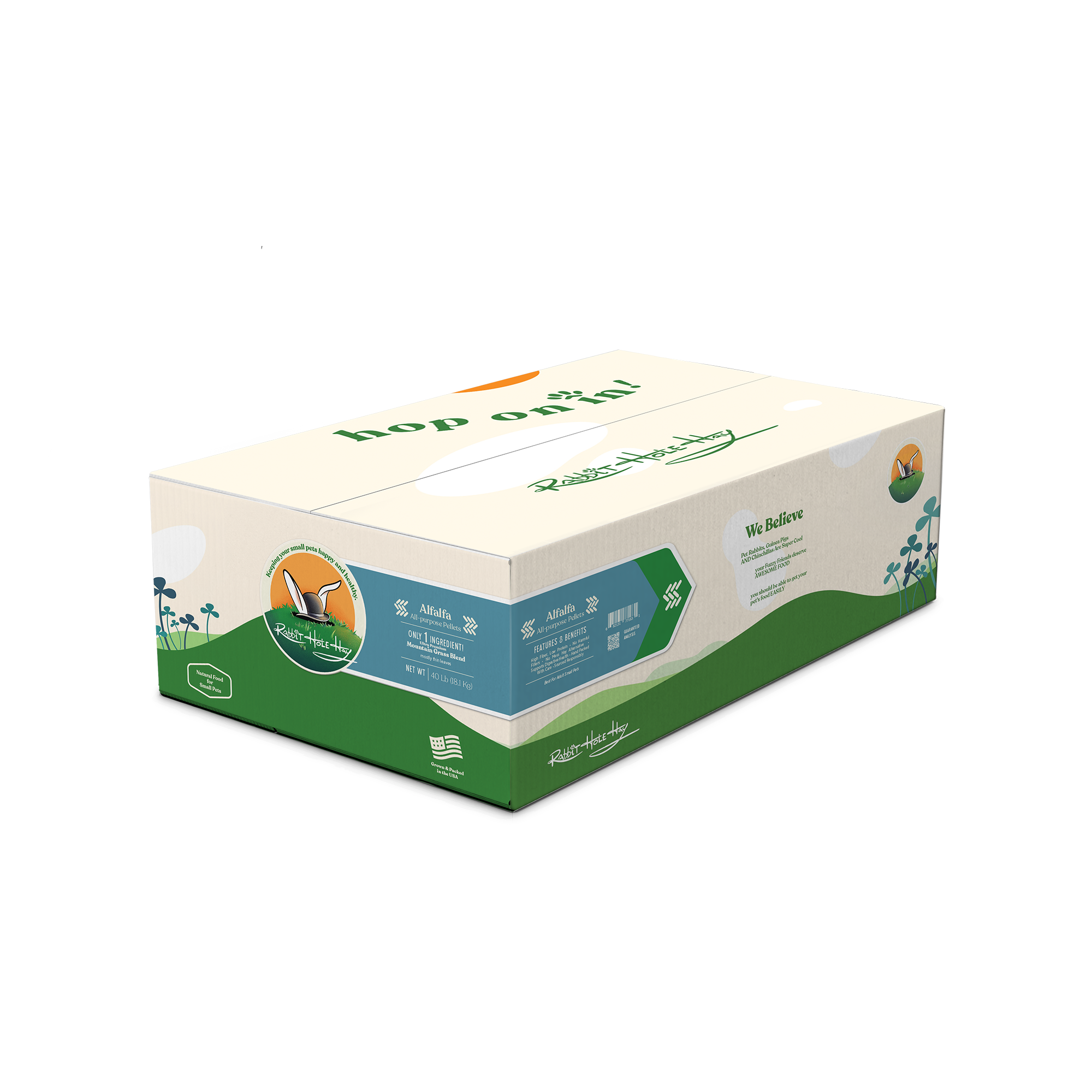 Rabbit Hole Hay All Natural Alfalfa Pellets by Rabbit Hole Hay