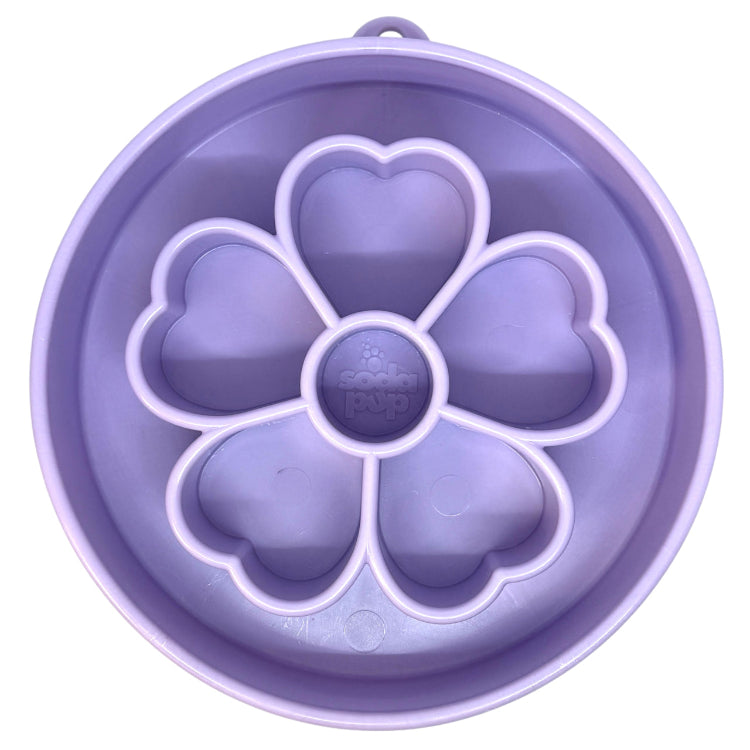 Flower eBowl Deep Slow Feeder Dog Bowl for Enrichment | USA Made by SodaPup/True Dogs, LLC
