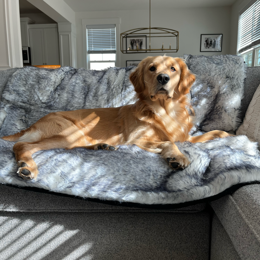 PupProtector™ Luxe Waterproof Faux Fur Blanket - Ultra Plush Arctic Fox by Paw.com