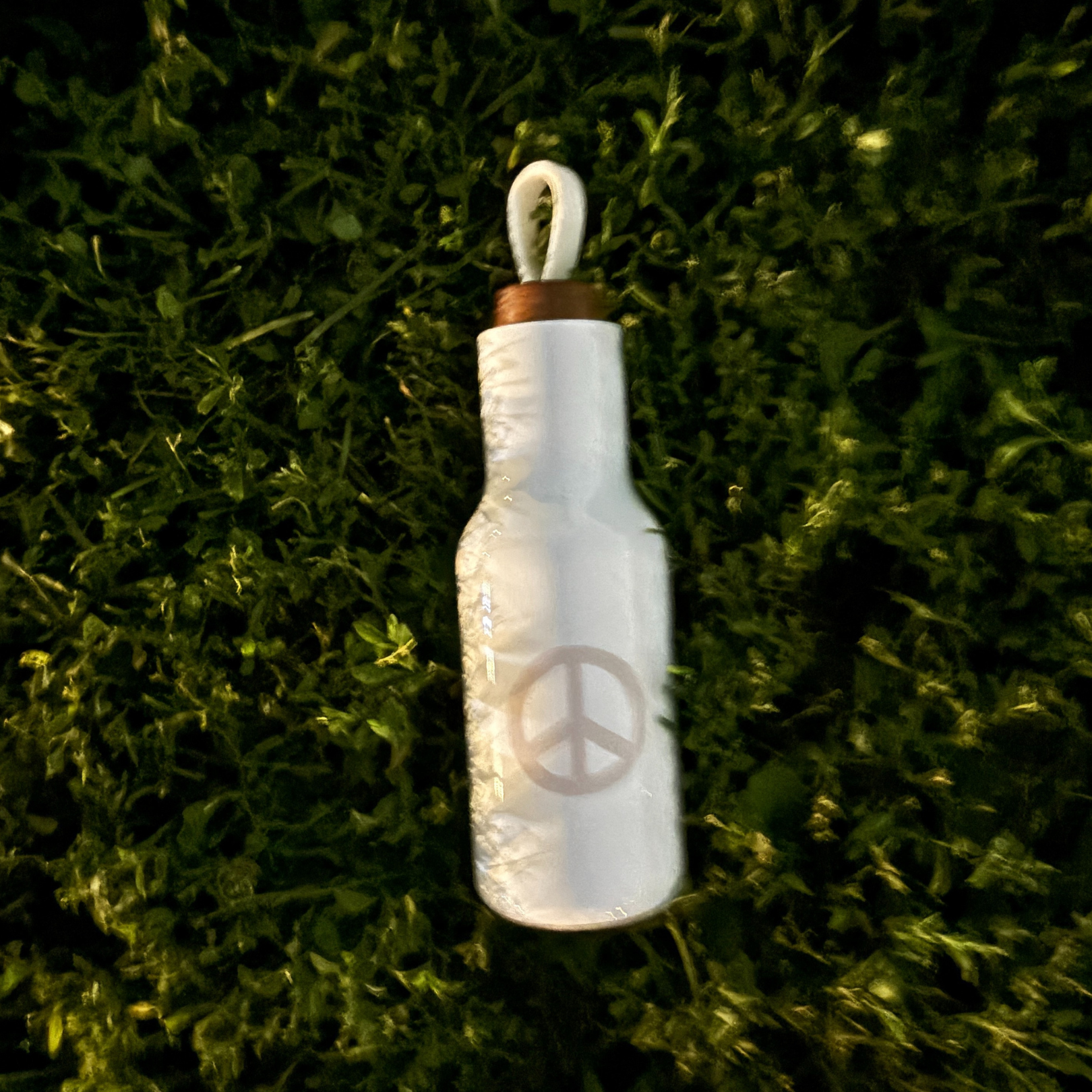 Peace Sign Stainless Steel Water Bottle | Insulated Water Canister | 20oz by The Bullish Store