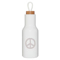 Peace Sign Stainless Steel Water Bottle | Insulated Water Canister | 20oz by The Bullish Store