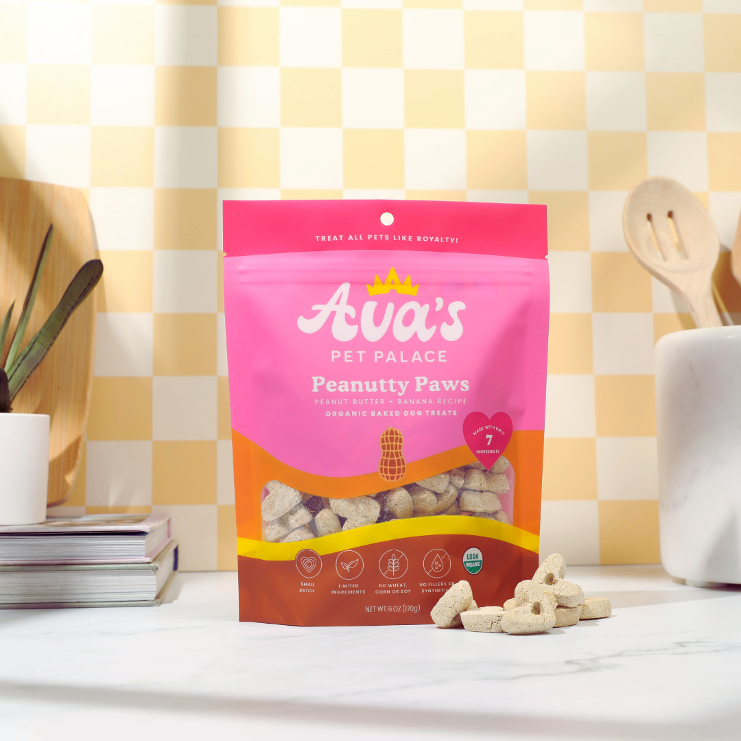Organic Baked Dog Treats - Peanutty Paws by Ava's Pet Palace