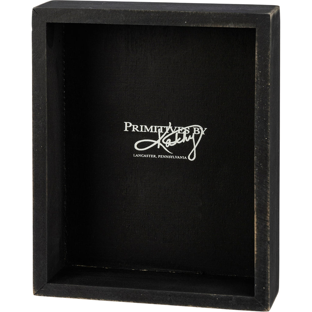Perhaps It Is Our Imperfections That Make Us Perfect For One Another Box Sign in Black with White Lettering by The Bullish Store