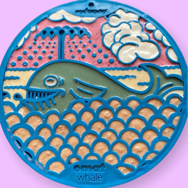 Whale eMat - Enrichment Lick Mat for Dogs and Cats - with Suction Cups | Whale Design | USA Made by SodaPup/True Dogs, LLC
