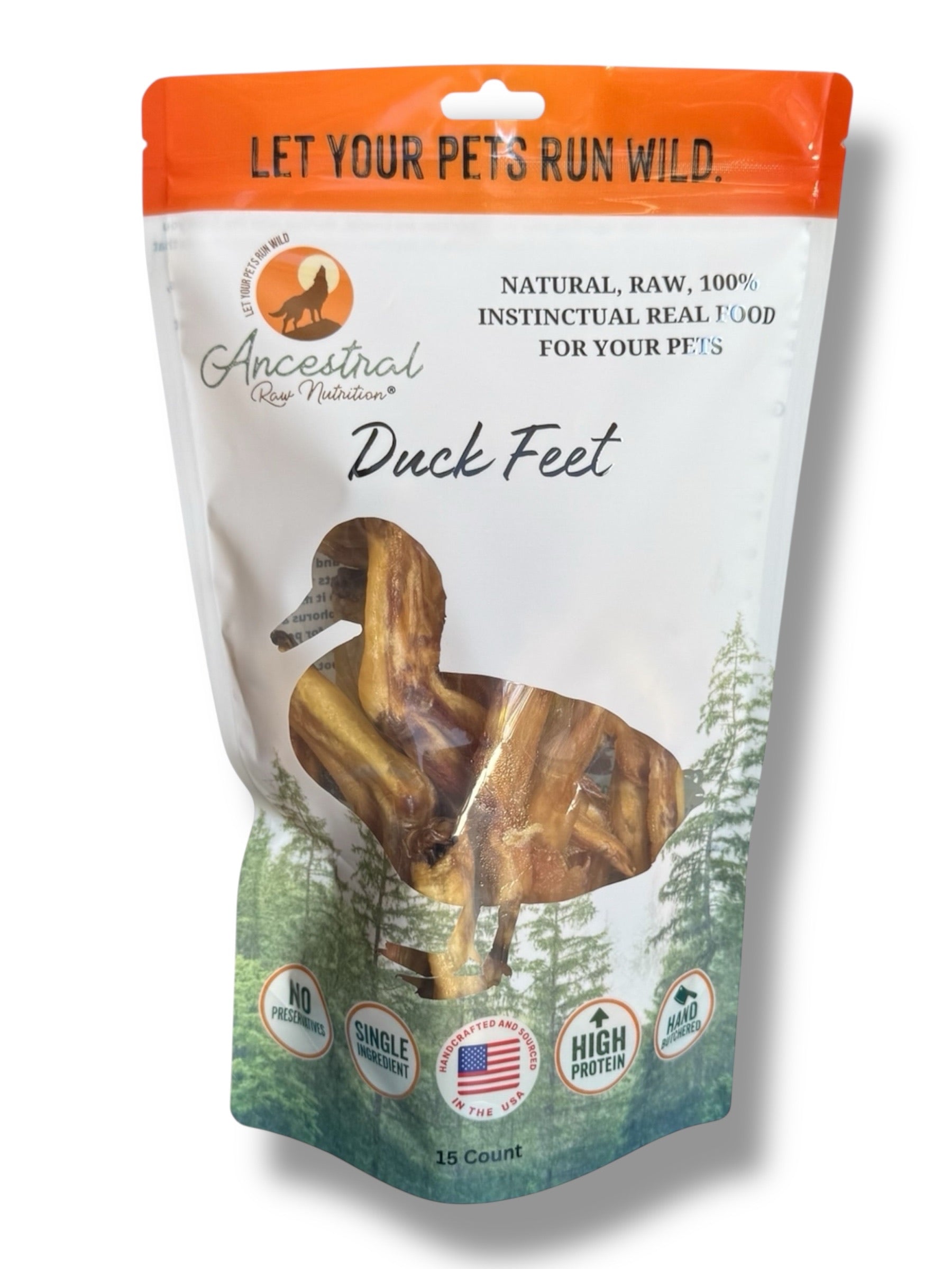 Dehydrated Duck Feet by Ancestral Raw Nutrition