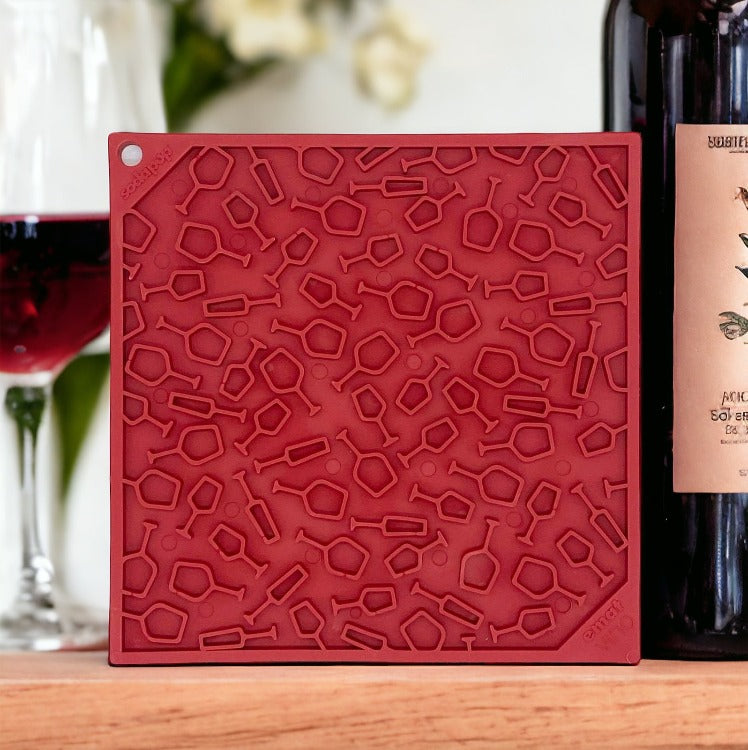 Vino Dog eMat - Enrichment Lick Mat For Dogs and Cats | Wine-Inspired Design| SodaPup by SodaPup/True Dogs, LLC