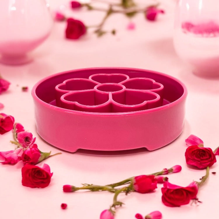 Flower eBowl Deep Slow Feeder Dog Bowl for Enrichment | USA Made by SodaPup/True Dogs, LLC