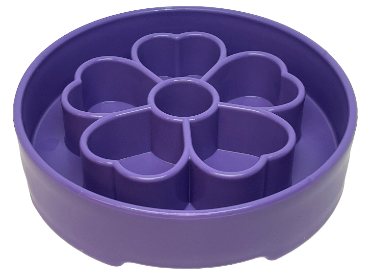 Flower eBowl Deep Slow Feeder Dog Bowl for Enrichment | USA Made by SodaPup/True Dogs, LLC
