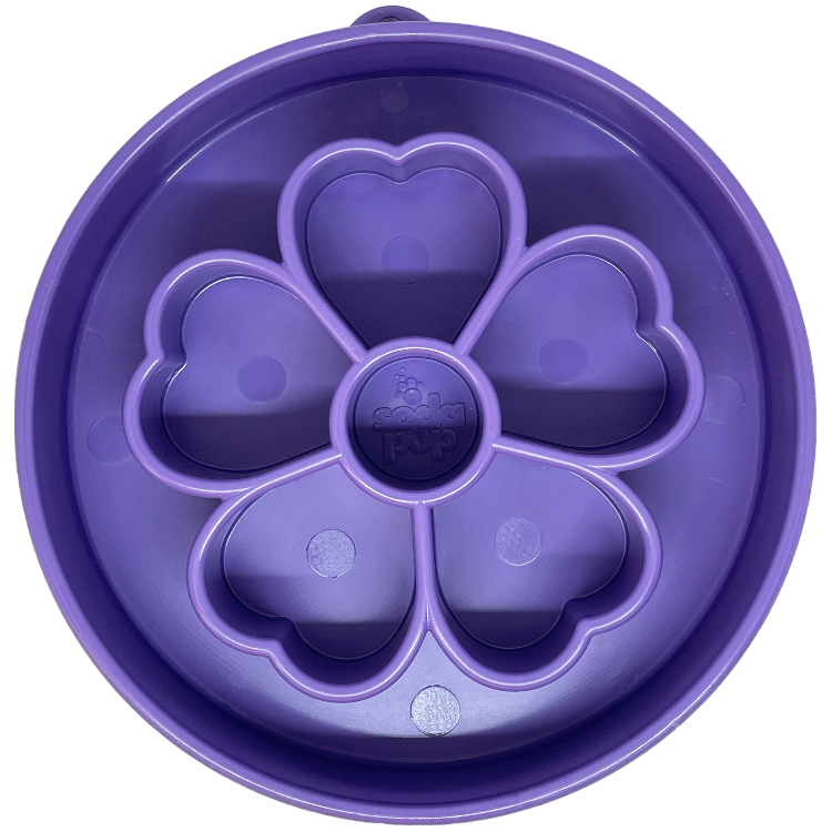 Flower eBowl Deep Slow Feeder Dog Bowl for Enrichment | USA Made by SodaPup/True Dogs, LLC