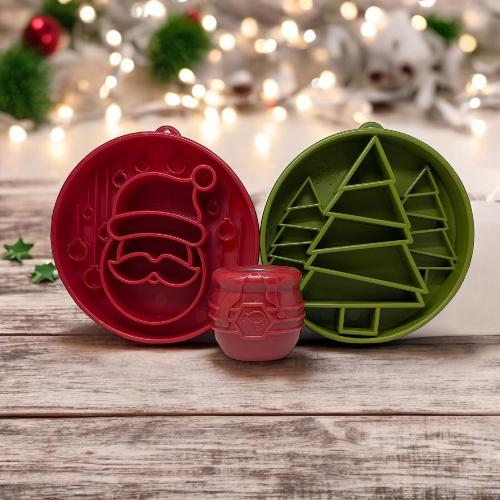 Santa Christmas eBowl Deep Slow Feeder Dog Bowl for Enrichment | USA Made by SodaPup/True Dogs, LLC
