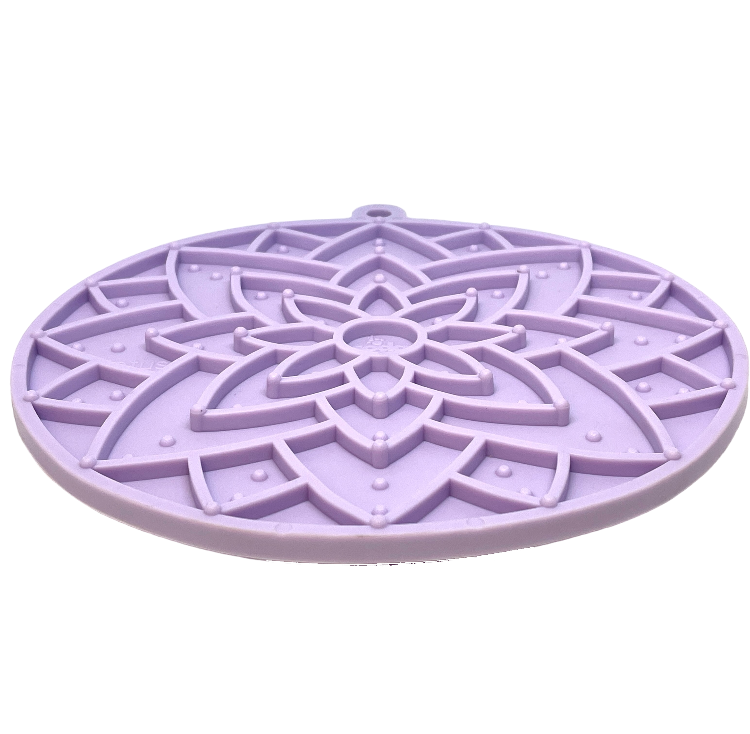Lotus Design emat - Enrichment Lick Mat For Dogs and Cats - With Suction Cups | USA Made by SodaPup/True Dogs, LLC