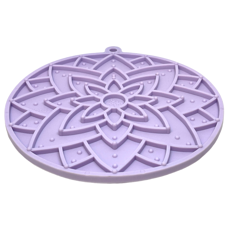 Lotus Design emat - Enrichment Lick Mat For Dogs and Cats - With Suction Cups | USA Made by SodaPup/True Dogs, LLC