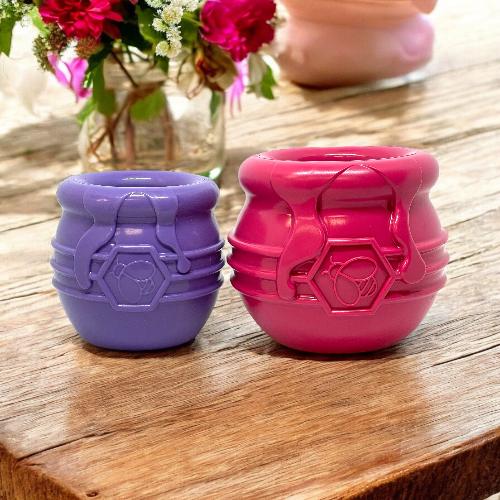 Honey Pot Dog eCup Treat Dispenser | Durable PUP-X Rubber Enrichment Toy | USA Made by SodaPup/True Dogs, LLC