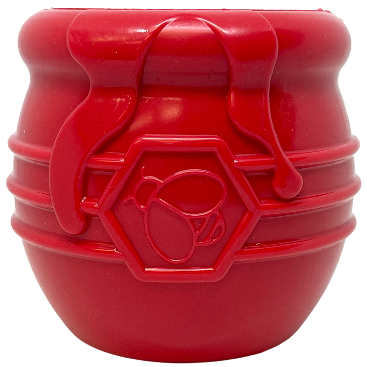 Honey Pot Dog eCup Treat Dispenser | Durable PUP-X Rubber Enrichment Toy | USA Made by SodaPup/True Dogs, LLC
