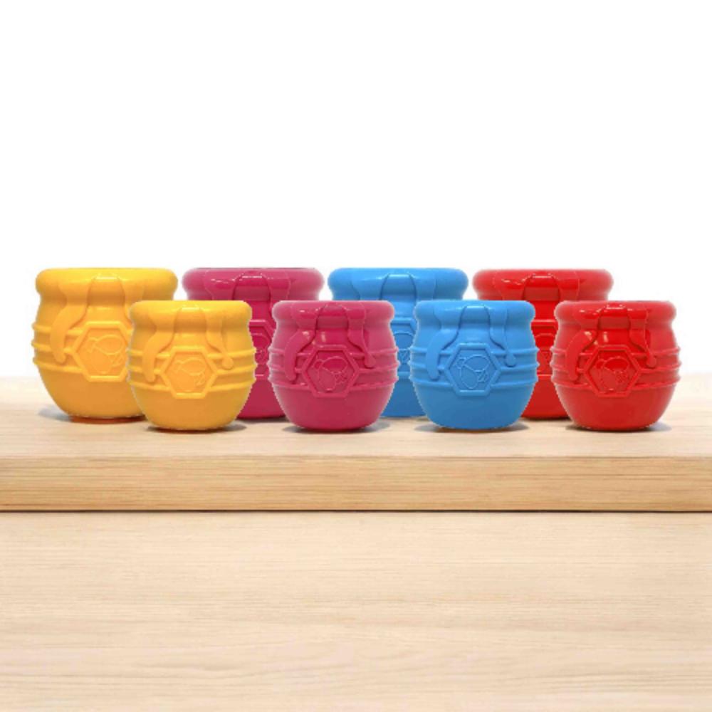 Honey Pot Dog eCup Treat Dispenser | Durable PUP-X Rubber Enrichment Toy | USA Made by SodaPup/True Dogs, LLC