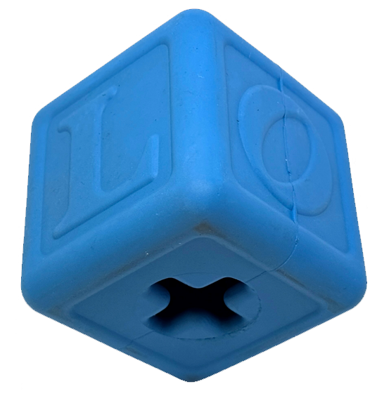 Love Cube eDispenser - Durable Rubber Chew Toy & Treat Dispenser | USA Made by SodaPup/True Dogs, LLC