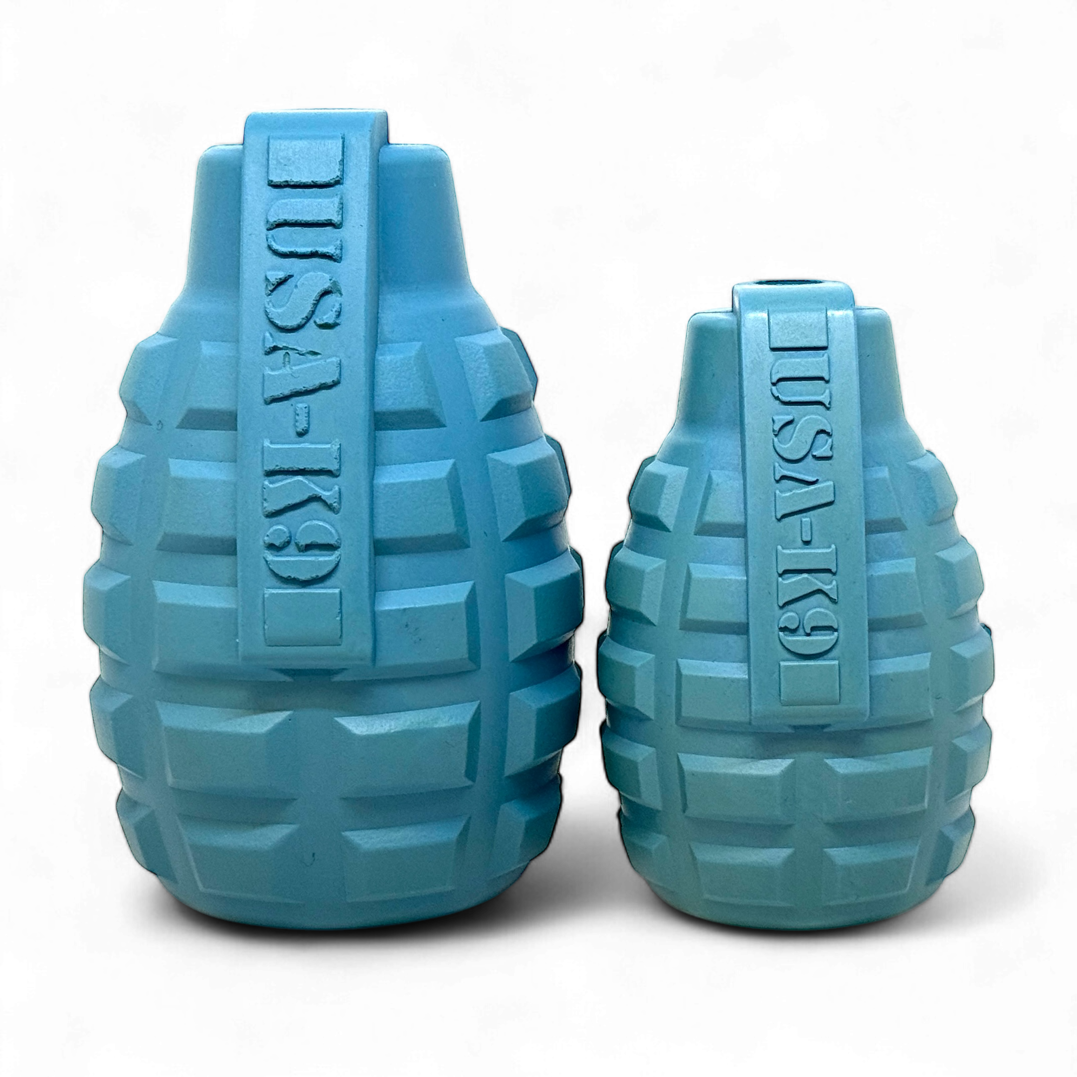USA-K9 Grenade Shaped Rubber Dog Toy - Chew, Treat Dispenser & Tug Toy | USA by SodaPup/True Dogs, LLC