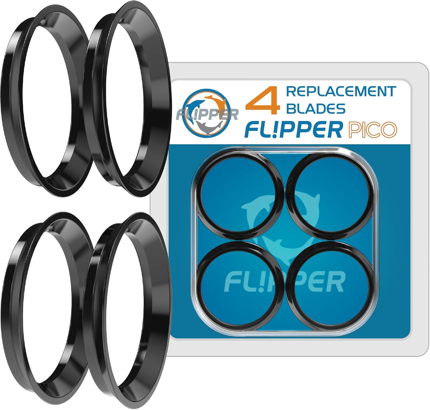 Flipper Pico 2 in 1 Aquarium Magnet Cleaner Replacement Blades 4 Pack by Flipper Aquarium Products