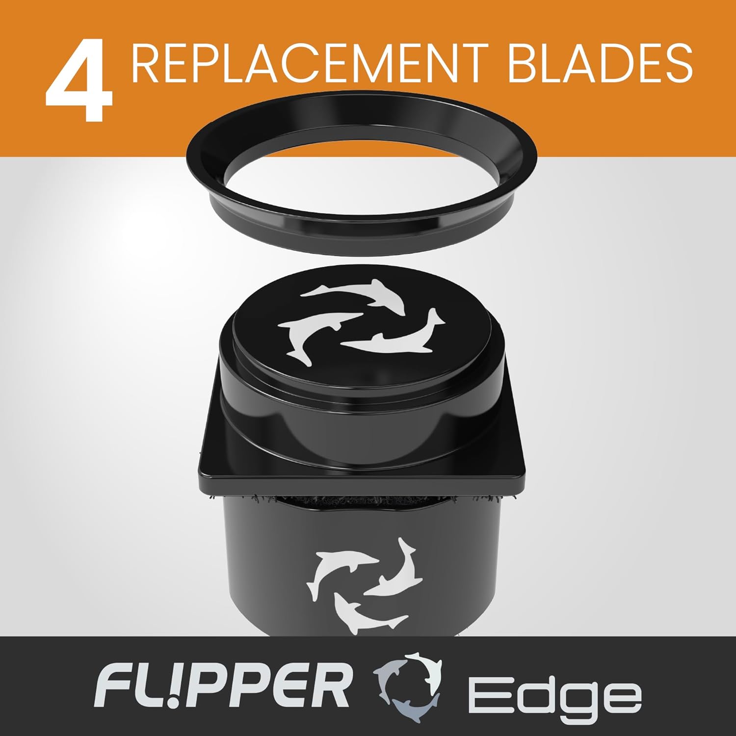 Flipper Pico 2 in 1 Aquarium Magnet Cleaner Replacement Blades 4 Pack by Flipper Aquarium Products