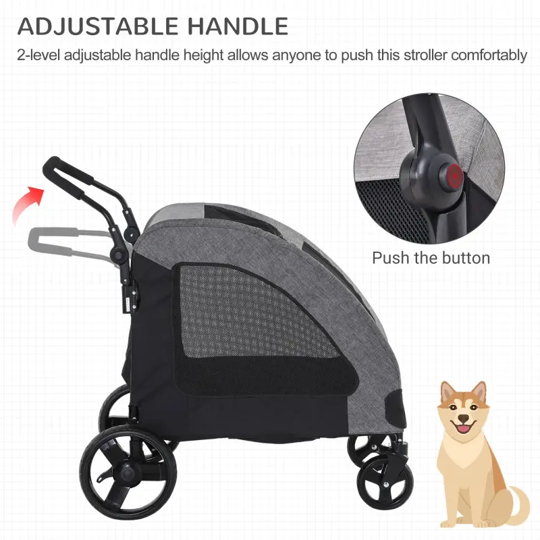 Foldable Pet Stroller with Storage Pocket by Furr Baby Gifts