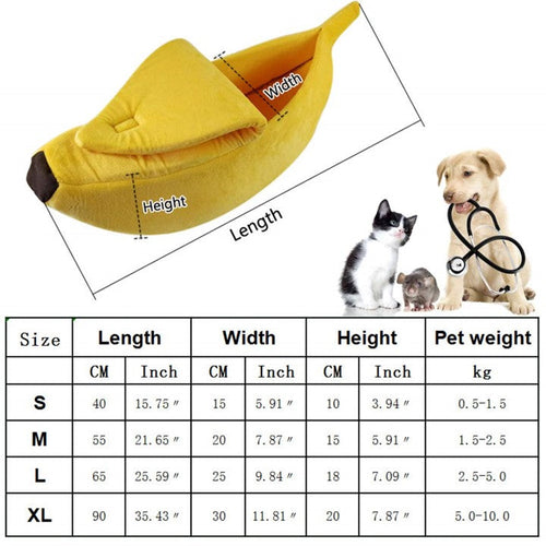 Banana Pet Bed by Furr Baby Gifts