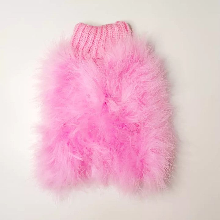 Haute Couture Feathered Luxury Pet Sweater by Furr Baby Gifts