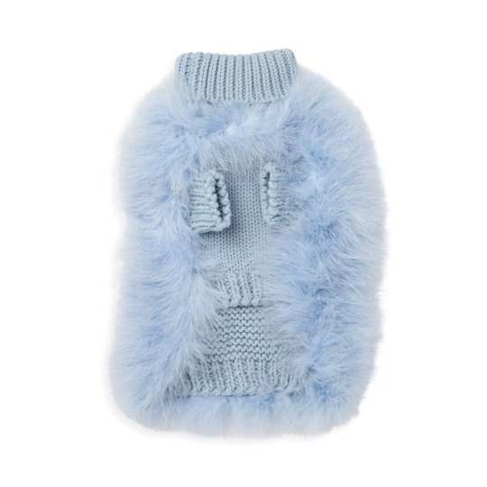 Haute Couture Feathered Luxury Pet Sweater by Furr Baby Gifts