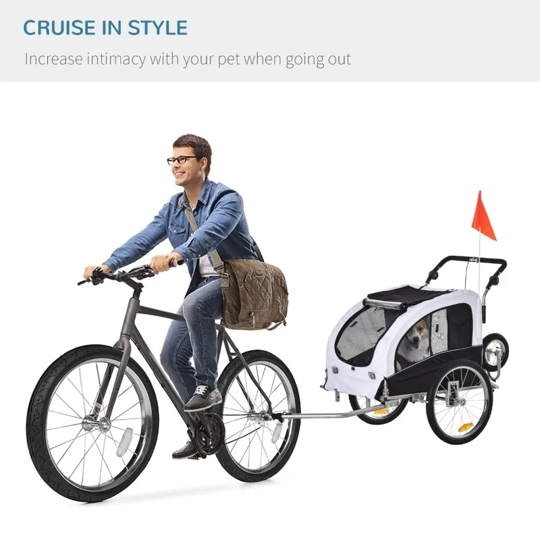 Elite II 2-In-1 Pet Dog Bike Trailer and Stroller by Furr Baby Gifts