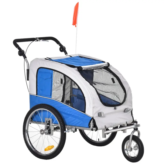 Elite II 2-In-1 Pet Dog Bike Trailer and Stroller by Furr Baby Gifts