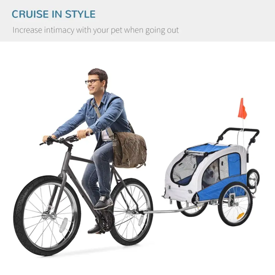 Elite II 2-In-1 Pet Dog Bike Trailer and Stroller by Furr Baby Gifts
