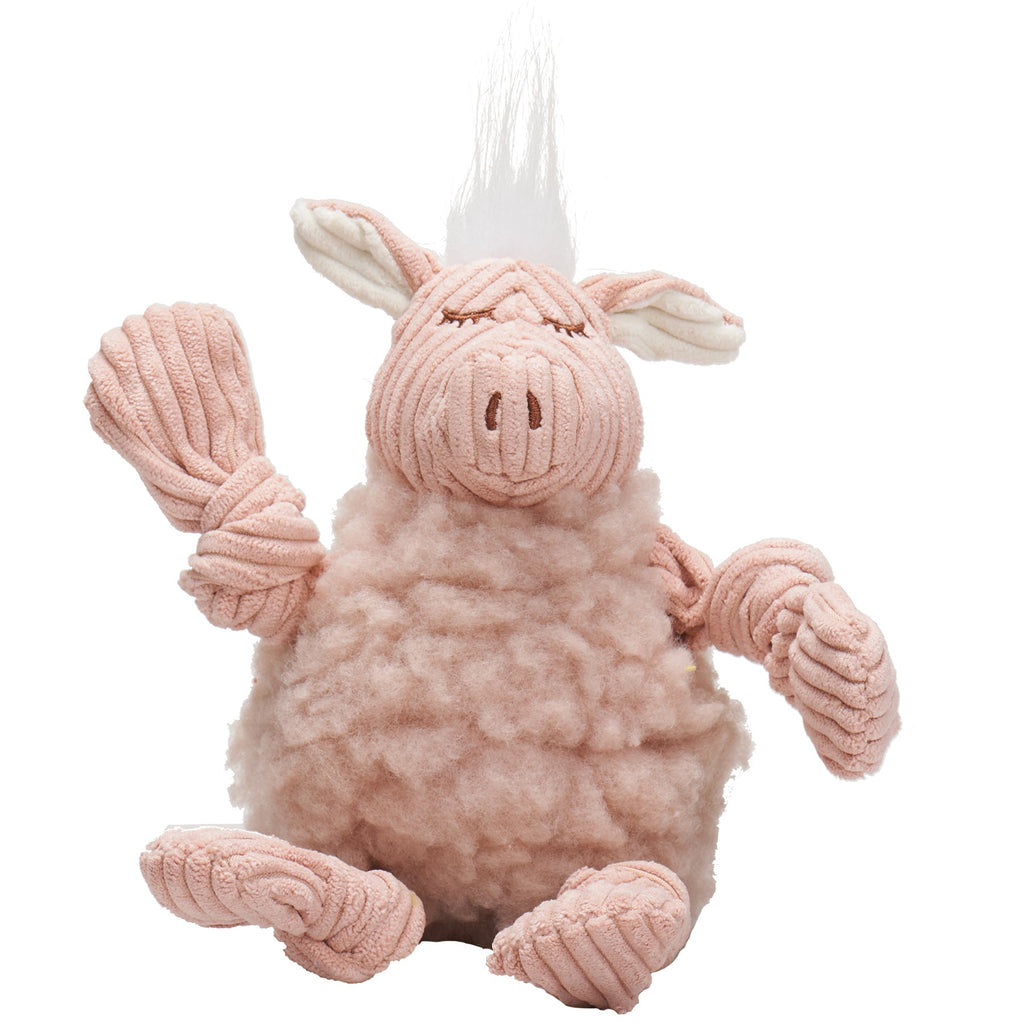 Penelope Pig HuggleFleece® FlufferKnottie™ Plush Dog Toy by HuggleHounds