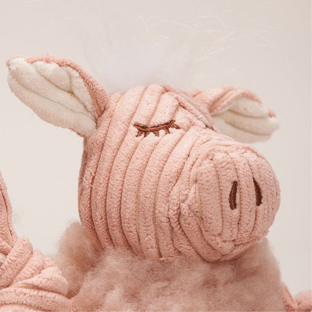 Penelope Pig HuggleFleece® FlufferKnottie™ Plush Dog Toy by HuggleHounds