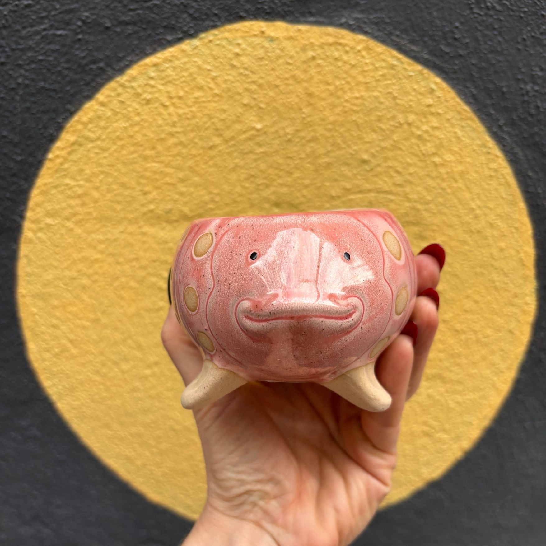 Pink Fish Mini Planter Pot | Tropical Shaped Fish Pot | 5" x 3" by The Bullish Store