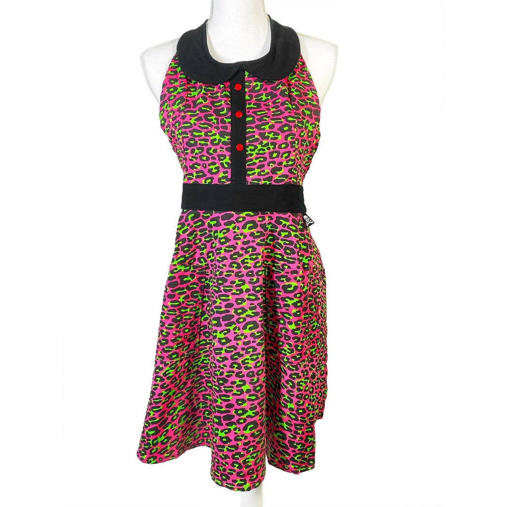 Pink Leopard Apron | Cooking Baking Cotton Kitchen Tools Essentials | Gift for Her by The Bullish Store