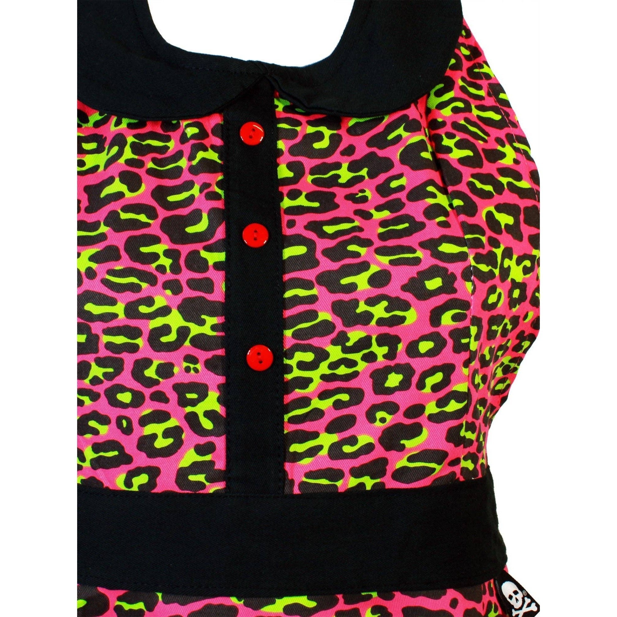Pink Leopard Apron | Cooking Baking Cotton Kitchen Tools Essentials | Gift for Her by The Bullish Store