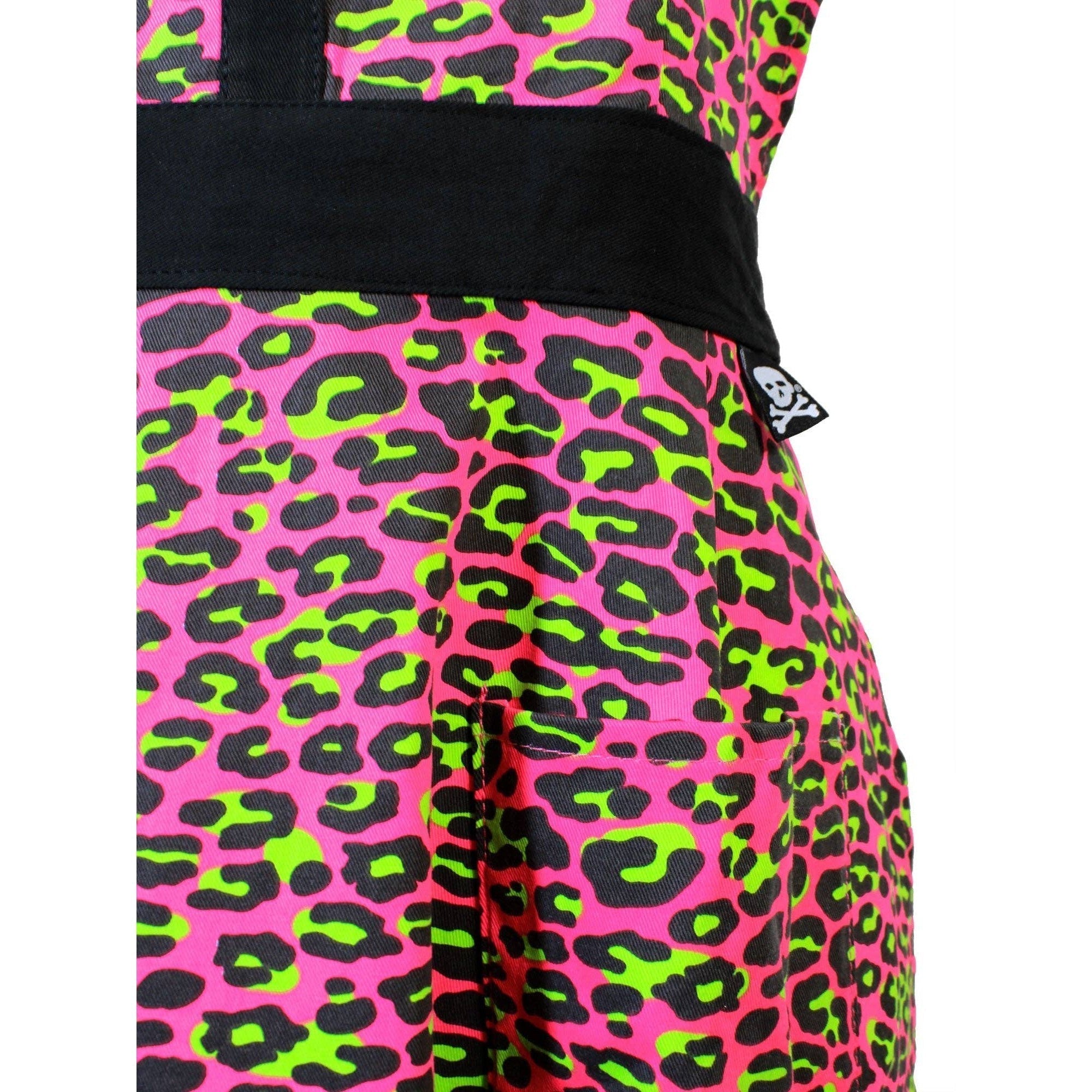 Pink Leopard Apron | Cooking Baking Cotton Kitchen Tools Essentials | Gift for Her by The Bullish Store