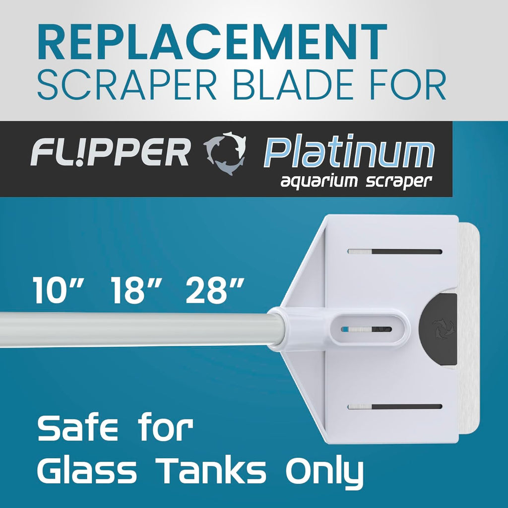 Flipper Platinum Credit Card Aquarium Algae Scraper Stainless Steel Blades by Flipper Aquarium Products