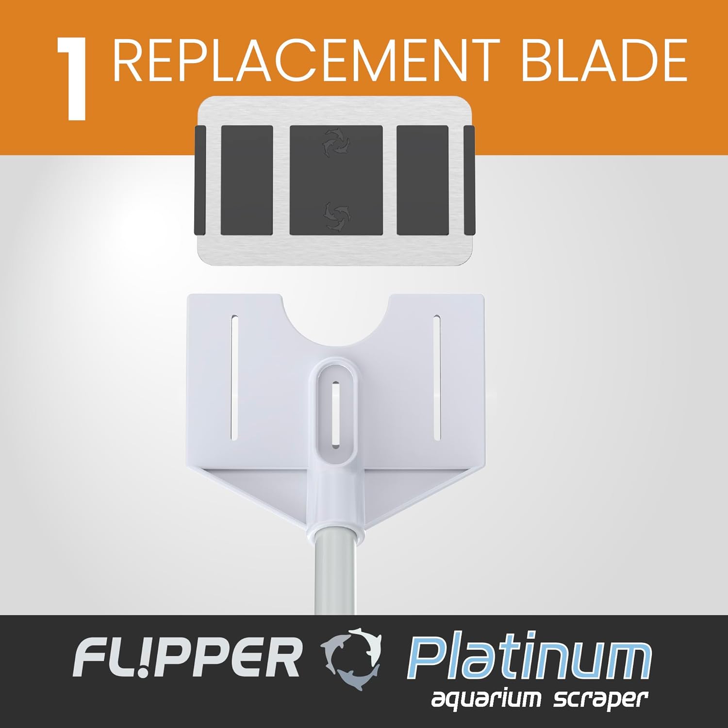 Flipper Platinum Credit Card Aquarium Algae Scraper Stainless Steel Blades by Flipper Aquarium Products