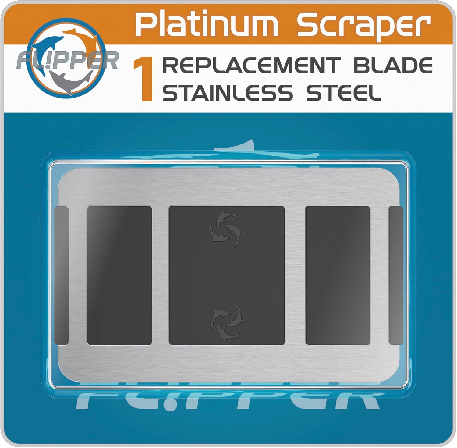 Flipper Platinum Credit Card Aquarium Algae Scraper Stainless Steel Blades by Flipper Aquarium Products
