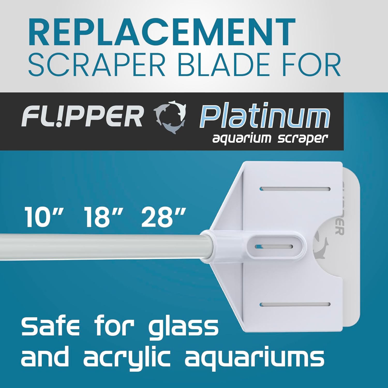 Flipper Platinum Algae Scraper Replacement Blades 10 Pack by Flipper Aquarium Products