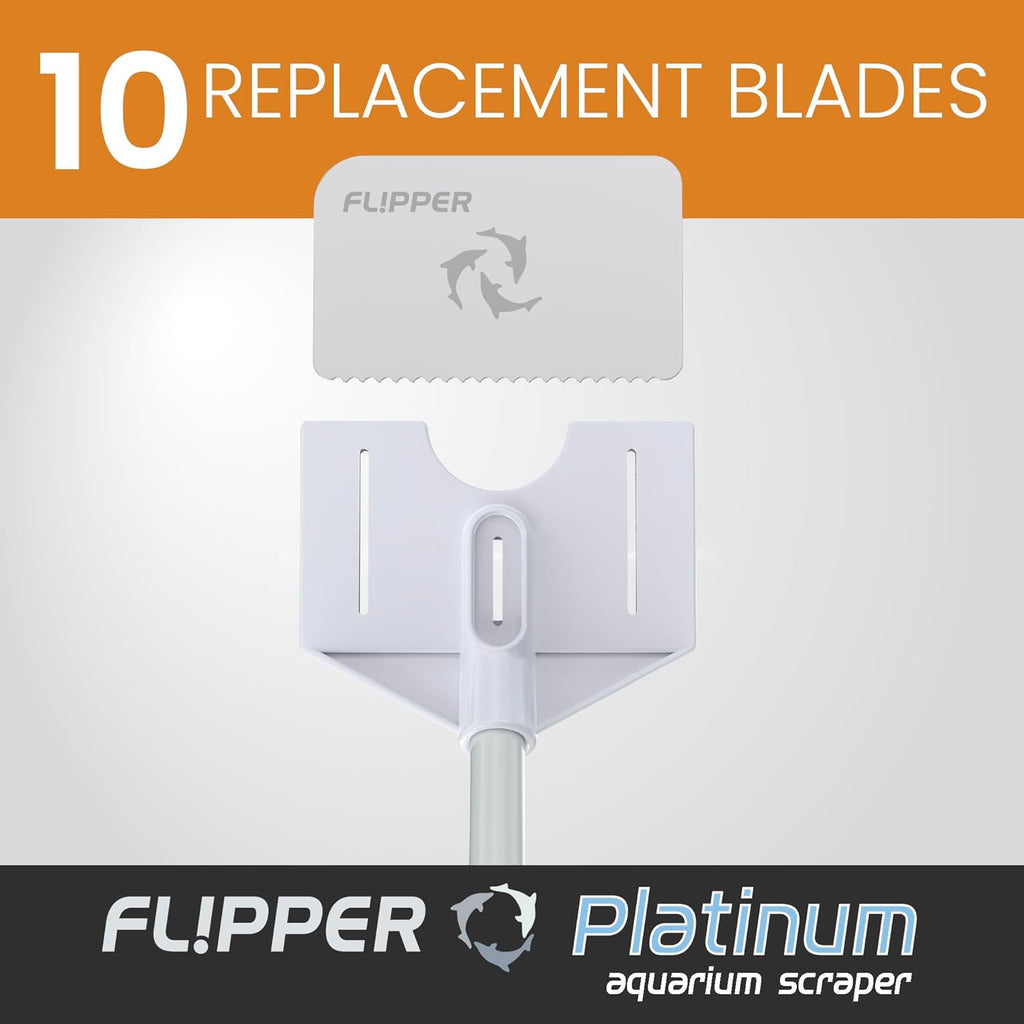 Flipper Platinum Algae Scraper Replacement Blades 10 Pack by Flipper Aquarium Products