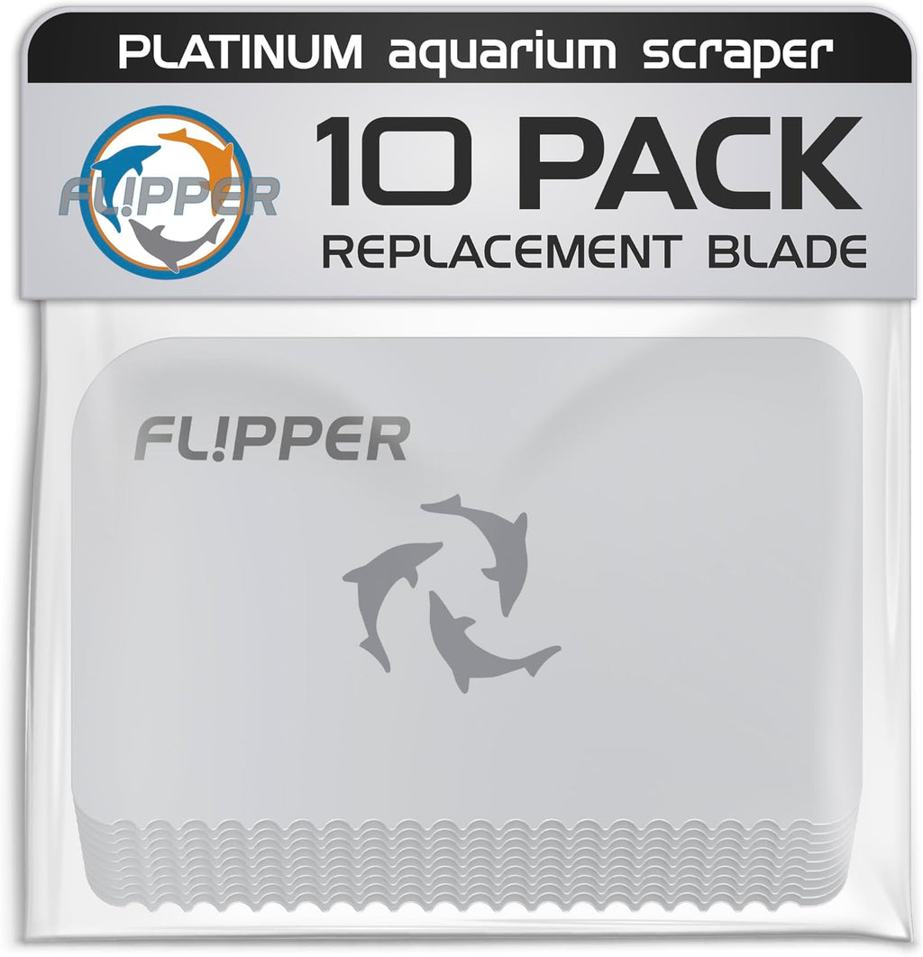 Flipper Platinum Algae Scraper Replacement Blades 10 Pack by Flipper Aquarium Products